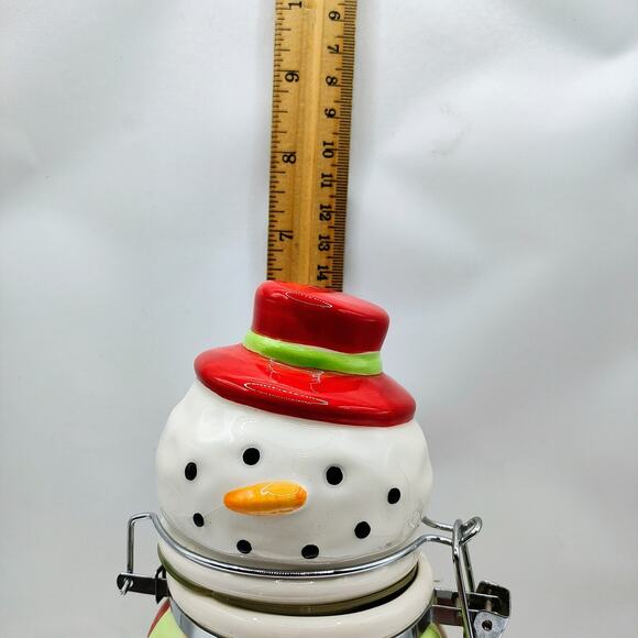 Boston Warehouse Snowman Ceramic Canister Holiday Kitchen Décor - Picture 11 of 12